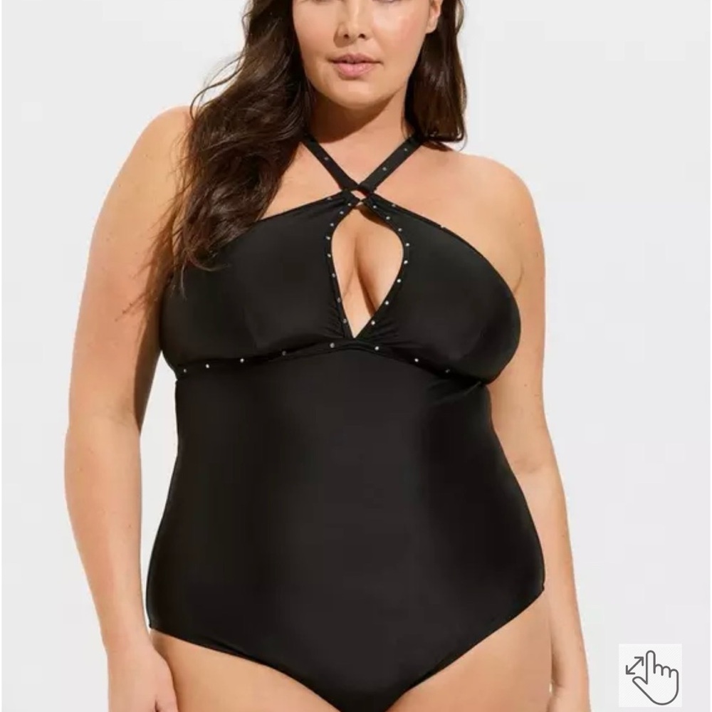 Torrid black once piece